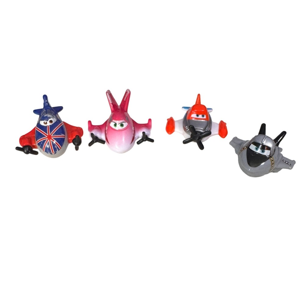 Disney Planes Micro Drifters Set of 4 Bulldog Rochelle Dusty Ishani Mini Figures